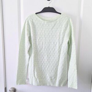 Soft Knit Oversized Sweater Top (Small, Pistachio Green)